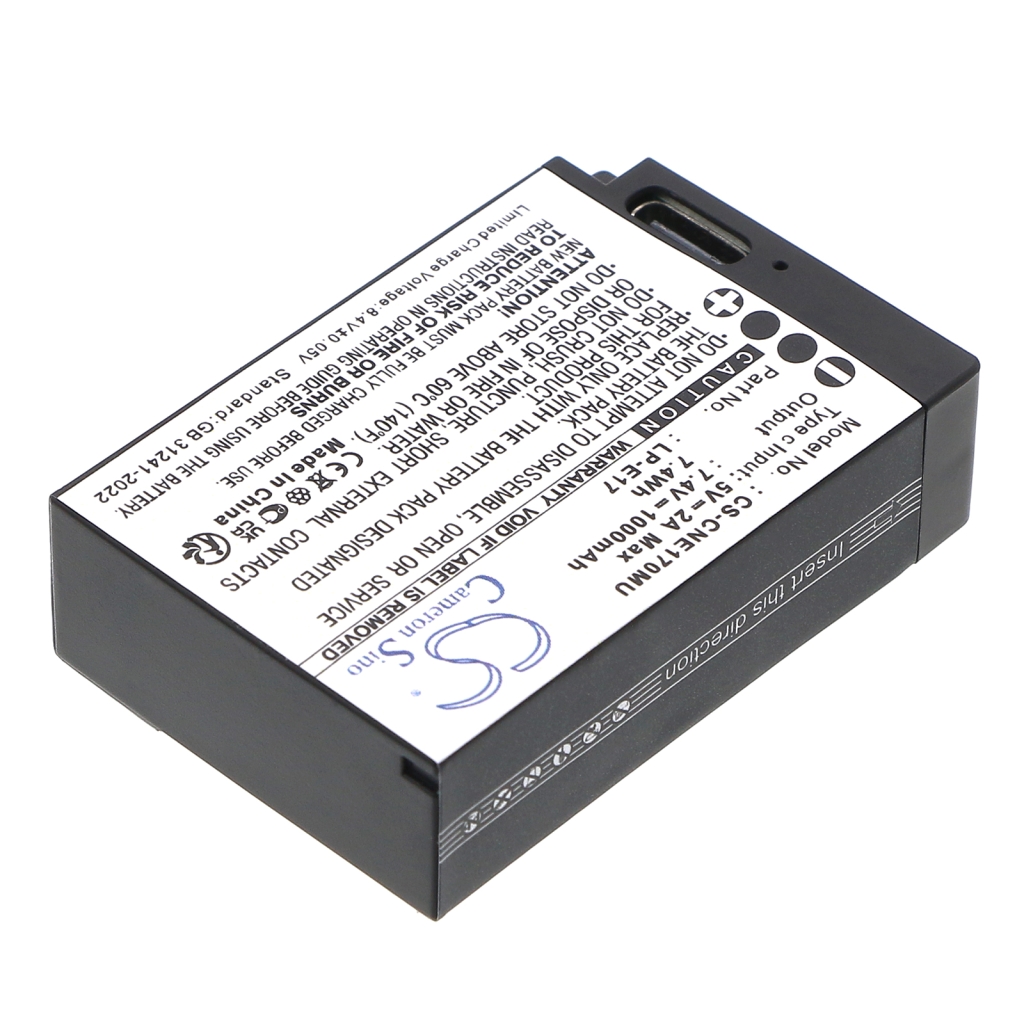 Batterie de l'appareil photo Canon EOS 77DEOS M3
