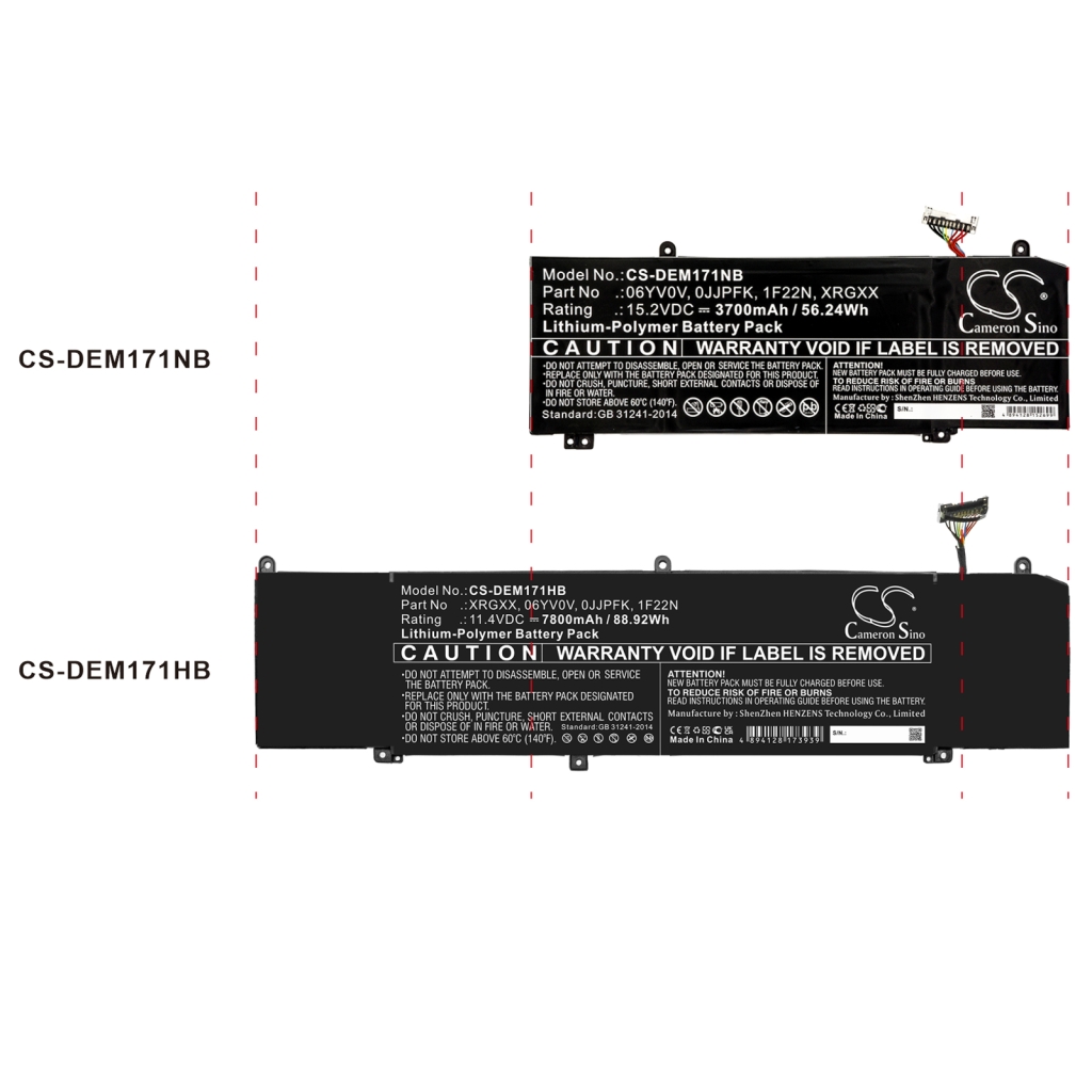 Notebook battery DELL G7 15 7590