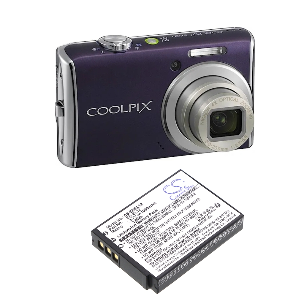 Batterie de l'appareil photo Nikon Coolpix S800c