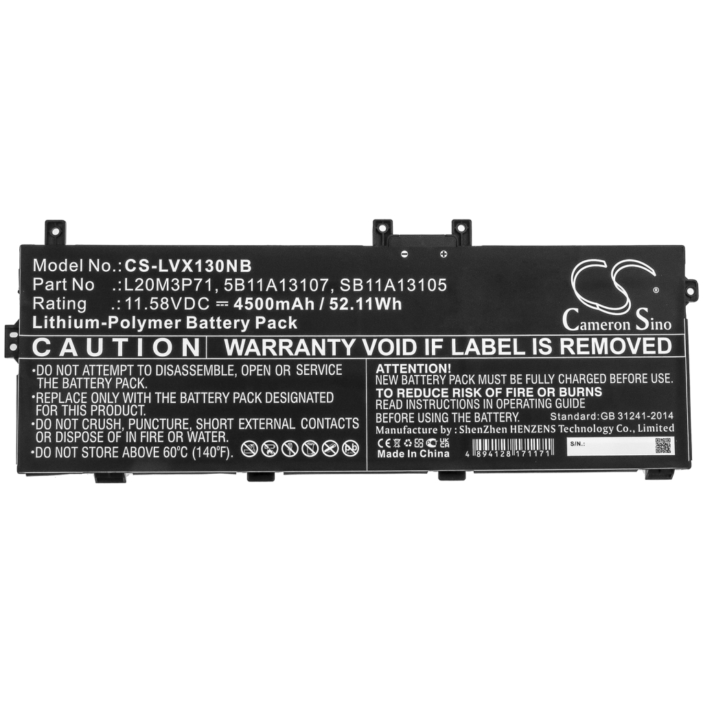 Notebook battery Lenovo ThinkPad X13 Yoga G2 20W8002UUS