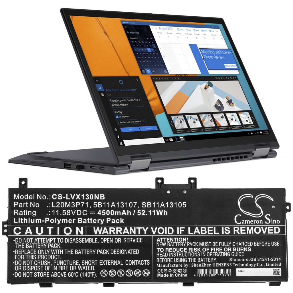 Notebook battery Lenovo ThinkPad X13 Yoga G2 20W8002UUS