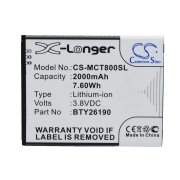 CS-MCT800SL<br />Batterie pour  remplace la batterie Cynus T8