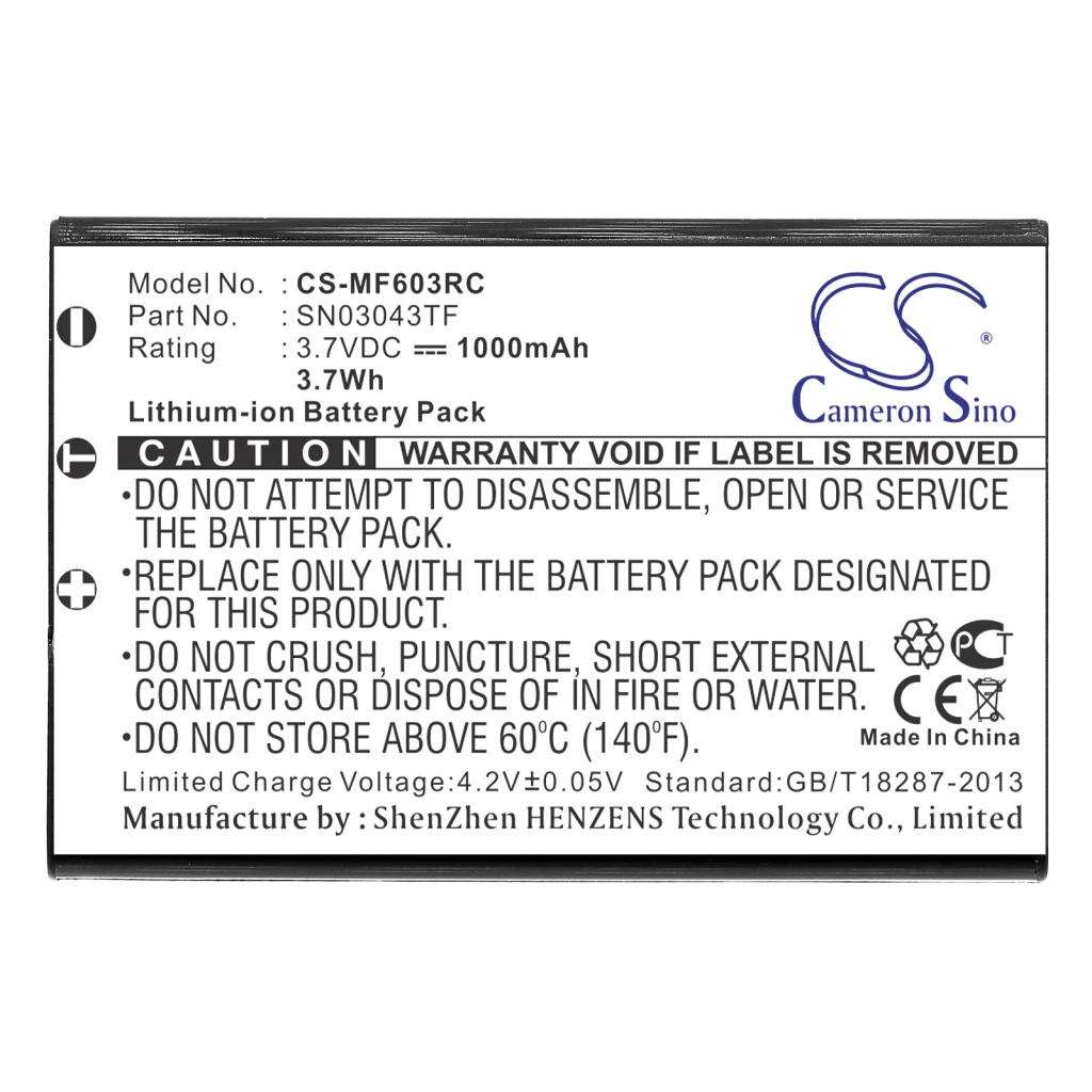 Batterie de la télécommande One For All URC 11-8603