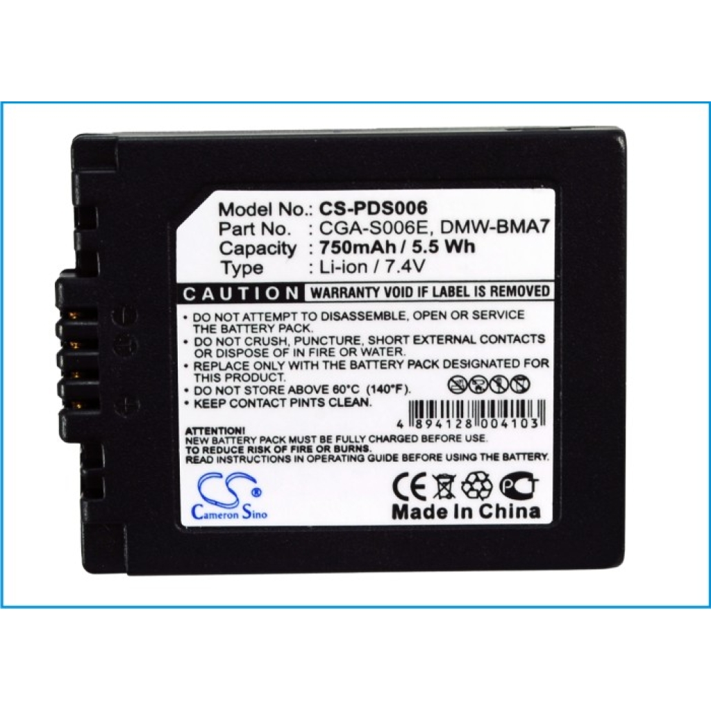 Camera Battery Panasonic Lumix DMC-FZ30EG-K
