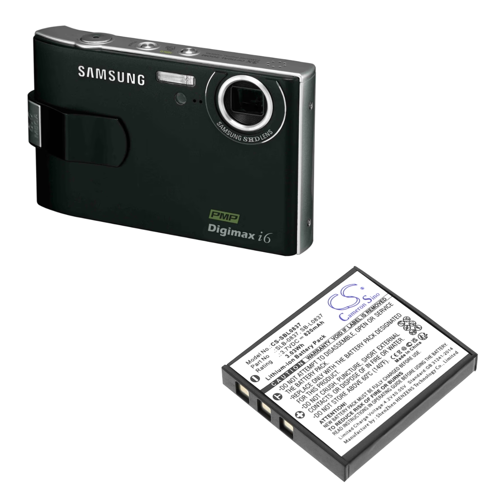 Batterie de l'appareil photo Samsung Digimax i70