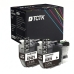 TCTK Druckerpatronen LC-421 2er Set Schwarz kompatibel mit Brother DCP-J 1050 DW, für DCP-J 1140 DW, für DCP-J 1800 DW, für MFC-J 1010 DW, ersetzt LC421BK