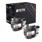 TCTK Druckerpatronen LC-421XL 2er Set Schwarz kompatibel mit Brother DCP-J 1050 DW, DCP-J 1140 DW, DCP-J 1800 DW, MFC-J 1010 DW, ersetzt LC421XLBK