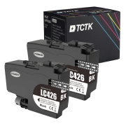 TCTK Druckerpatronen LC426XLBK 2er Set Schwarz kompatibel mit Brother MFC-J 4335 DW, MFC-J 4340 DW, MFC-J 4340 DWE Ecopro, MFC-J 4535 DW, MFC-J 4540, MFC-J 4540 DW, MFC-J 4540 DW XL, MFC-J 4540 DWT