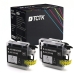 TCTK Druckerpatronen LC-1100 2er Set Schwarz kompatibel mit Brother DCP-145 C, für DCP-163 C, für DCP-165 C, für DCP-185 C, für DCP-195 C, für DCP-197 C, für DCP-365 CN, ersetzt LC1100BK