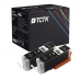 TCTK Druckerpatronen PGI-550XL 2er Set Schwarz kompatibel mit Canon PIXMA IP 7200 7240 7250 8700 8720 8750, für PIXMA IX 6800 6850, für PIXMA MG 5400 5450 5500 5550 5600 5650 5655, ersetzt 6443B001