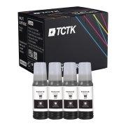 TCTK Druckerpatronen 102 4er Set Schwarz kompatibel mit Epson EcoTank ET-15000 ET-2400 ET-2700 ET-2750 ET-2751 ET-2756 ET-2800 ET-2850 ET-2851 ET-2856 ET-2950 ET-2951 ET-2956, ersetzt C13T03R140