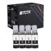 TCTK Druckerpatronen 104 4er Set Schwarz kompatibel mit Epson EcoTank ET-14100 ET-1810 ET-2400 ET-2700 ET-2710 ET-2711 ET-2712 ET-2714 ET-2715 ET-2720 ET-2721 ET-2726 ET-2800, ersetzt C13T00P140