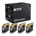 TCTK Druckerpatronen LC123BK 4er Set Schwarz kompatibel mit Brother DCP-J 132 W, für DCP-J 150, für DCP-J 152 W WR, für DCP-J 172 W, für DCP-J 4110 DW W, für DCP-J 552 DW, für DCP-J 752 DW