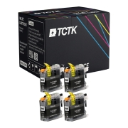 TCTK Druckerpatronen LC223BK 4er Set Schwarz kompatibel mit Brother DCP-J 4120 DW, für DCP-J 562 DW, für MFC-J 1140 W, für MFC-J 1150 DW, für MFC-J 1170 DW, für MFC-J 1180 DWT, für MFC-J 4420 DW