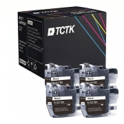 TCTK Druckerpatronen LC-3217 4er Set Schwarz kompatibel mit Brother MFC-J 5330 DW, für MFC-J 5335 DW DWF, für MFC-J 5730 DW, für MFC-J 5830 DW, für MFC-J 5930 DW, für MFC-J 6530 DW, ersetzt LC3217BK