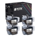 TCTK Druckerpatronen LC-422XL 4er Set Schwarz kompatibel mit Brother MFC-J 5340 DW, MFC-J 5340 DWE Ecopro, MFC-J 5345 DW, MFC-J 5740 DW, MFC-J 6540 DW DWE, MFC-J 6590 DW, ersetzt LC422XLBK
