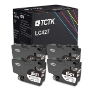 TCTK Druckerpatronen LC-427 4er Set Schwarz kompatibel mit Brother HL-J 6010 DW, MFC-J 5955 DW, MFC-J 6950, MFC-J 6955 DW, MFC-J 6957 DW DWT, MFC-J 6959 DW, ersetzt LC427BK