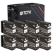 TCTK Druckerpatronen PGI-2100 4er Set Schwarz kompatibel mit Canon MAXIFY iB 4000 4010 4020 4030 4040 4050 4060 4070 4080 4090 4100 4110 4120 4130 4140 4150 4170 4180 4190, für MAXIFY MB 5000 5020