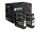 TCTK Druckerpatronen PGI-2500XL 4er Set Schwarz kompatibel mit Canon MAXIFY iB 4000 4050 4100 4150, für MAXIFY MB 5000 5050 5100 5150 5155 5300 5350 5400 5450 5455, ersetzt 9254B001
