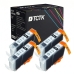 TCTK Druckerpatronen 5 4er Set Schwarz kompatibel mit Canon BJC 3000 6000 6100 6200, für BJC 6200 S, für BJC 6500 8200, für BJC 8200 Photo, für MultiPASS C 100, für PIXMA i 860 865, für PIXMA i 900 D