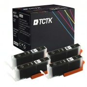 TCTK Druckerpatronen CLI-581XXLBK 4er Set Schwarz kompatibel mit Canon PIXMA TS 6100 6150 6151 6200 6220 6240 6241 6250 6251 6300 6350 6351 705 8100 8120 8150 8151 8152 8200 8220, ersetzt 1998C001