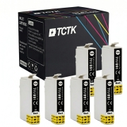 TCTK Druckerpatronen 891 4er Set Schwarz kompatibel mit Epson Office B40W BX300F BX300FW BX310FN, Stylus BX600FW BX610FW D120 D78 D92 DX4000 DX4050 DX4400 DX4450 DX5000 DX5050 DX6000 DX6050 DX7000F