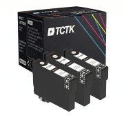 TCTK Druckerpatronen T1281 4er Set Schwarz kompatibel mit Epson Stylus Office BX 305 F FW, Stylus Office BX 305 FW Plus, Stylus S 22, Stylus SX 125 130 230 235, Stylus SX 235 W, ersetzt C13T12814012