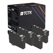 TCTK Druckerpatronen T1291 4er Set Schwarz kompatibel mit Epson Stylus Office B 42 WD, für Stylus Office BX 305 F FW, für Stylus Office BX 305 FW Plus, ersetzt C13T12914010