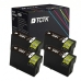 TCTK Druckerpatronen T1301 4er Set Schwarz kompatibel mit Epson Stylus Office B 42 WD, für Stylus Office BX 525 WD, für Stylus Office BX 535 WD, für Stylus Office BX 625 FWD, ersetzt C13T13014010