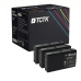 TCTK Druckerpatronen T7011 4er Set Schwarz kompatibel mit Epson WorkForce Pro WP-4000 WP-4015DN WP-4095DN WP-4500 WP-4515DN WP-4525DNF WP-4595DNF, ersetzt C13T70114010