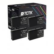TCTK Druckerpatronen T7021 4er Set Schwarz kompatibel mit Epson WorkForce Pro WP-4000 WP-4015DN WP-4025DW WP-4095DN WP-4500 WP-4515DN WP-4525DNF WP-4535DWF WP-4545DTWF WP-4595DNF