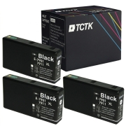 TCTK Druckerpatronen 79 4er Set Schwarz kompatibel mit Epson WorkForce Pro WF-4630 DWF, für WorkForce Pro WF-4640 DTWF, für WorkForce Pro WF-5100, für WorkForce Pro WF-5110 DW, ersetzt C13T79114010