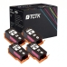 TCTK Druckerpatronen 920XL 4er Set Schwarz kompatibel mit HP OfficeJet 6000, für OfficeJet 6000 Wireless, für OfficeJet 6500, für OfficeJet 6500 A, für OfficeJet 6500 A Plus, ersetzt CD971AA