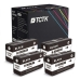 TCTK Druckerpatronen 950XL 4er Set Schwarz kompatibel mit HP Officejet Pro 251dw 276dw 8100 8600 8610 8615 8616 8620 8625 8630 8640 8650 8660, ersetzt CN045AE