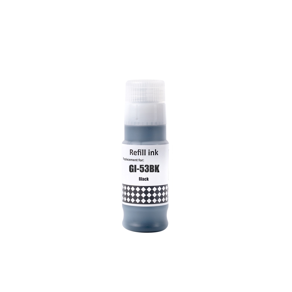 Compatible replacement for Compatible with Canon GI-53BK / 70ml Ink Black (Printing ink - Dye)