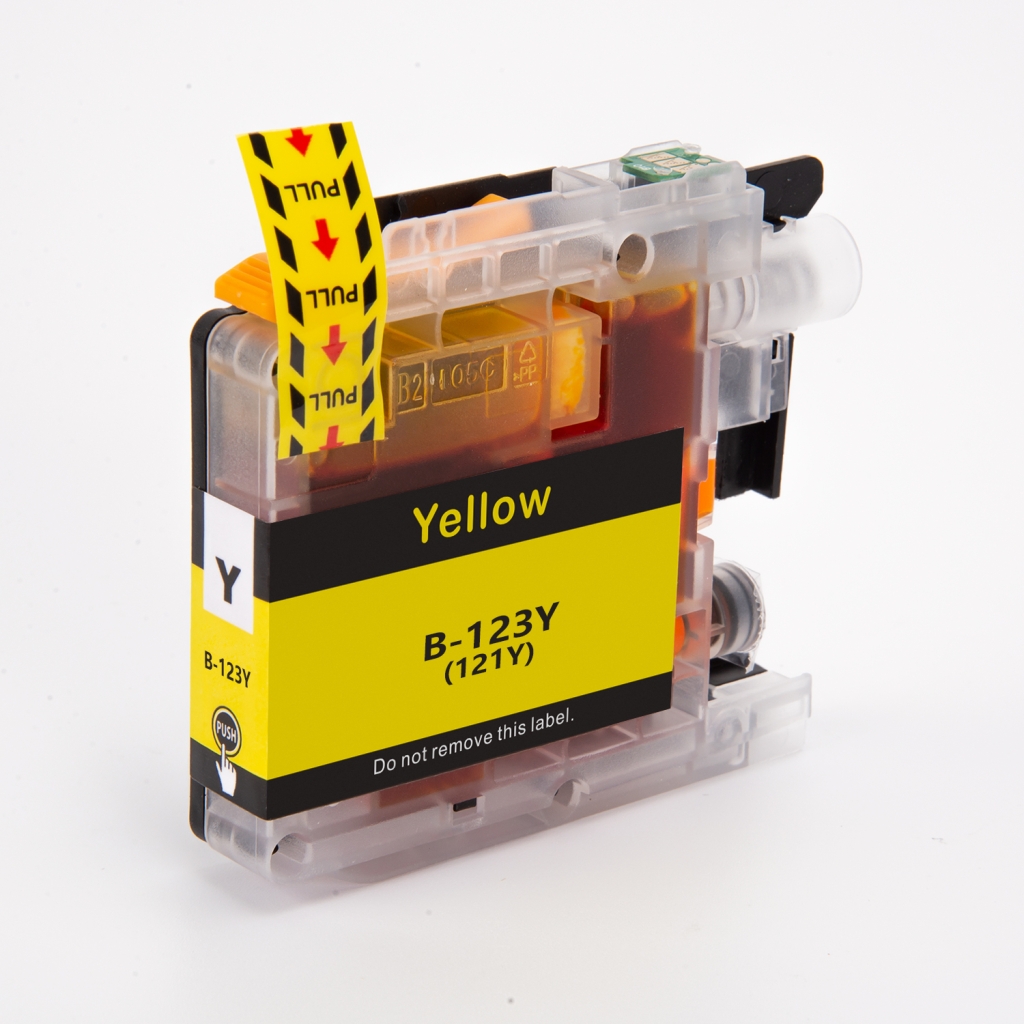 Compatible with Brother LC123Y / 10ml Ink Yellow (Ink cartridges - Dye)