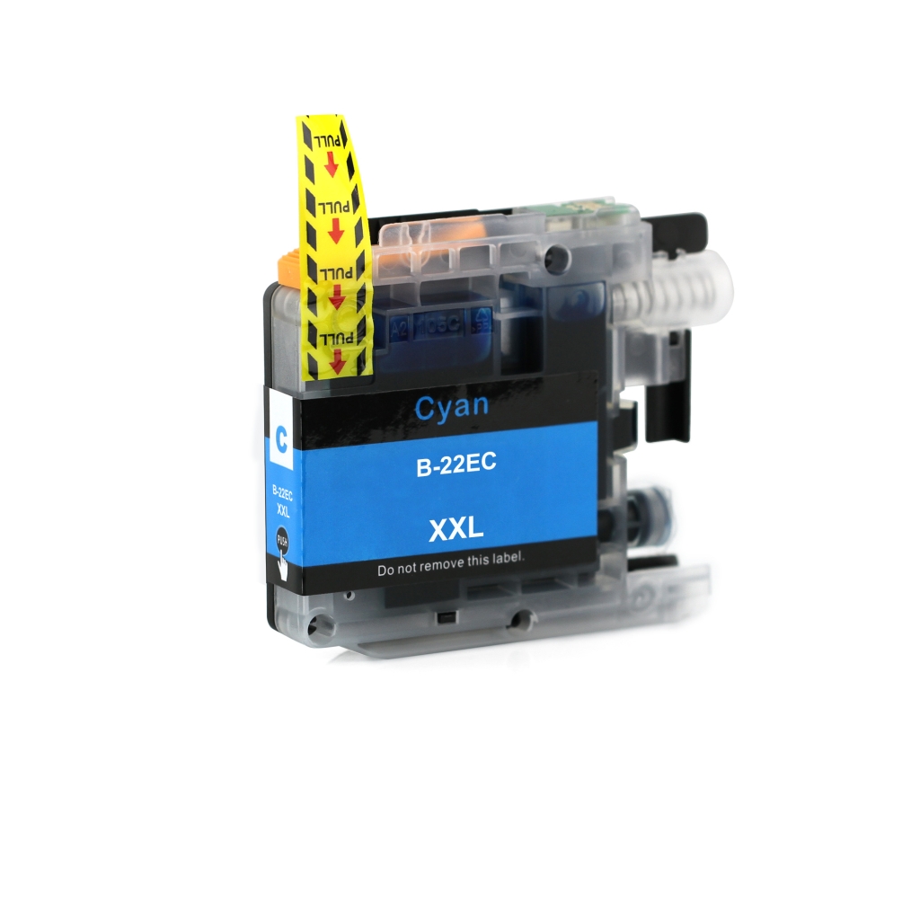 Compatible with Brother LC-22E / 15ml Ink Cyan (Ink cartridges - Dye)