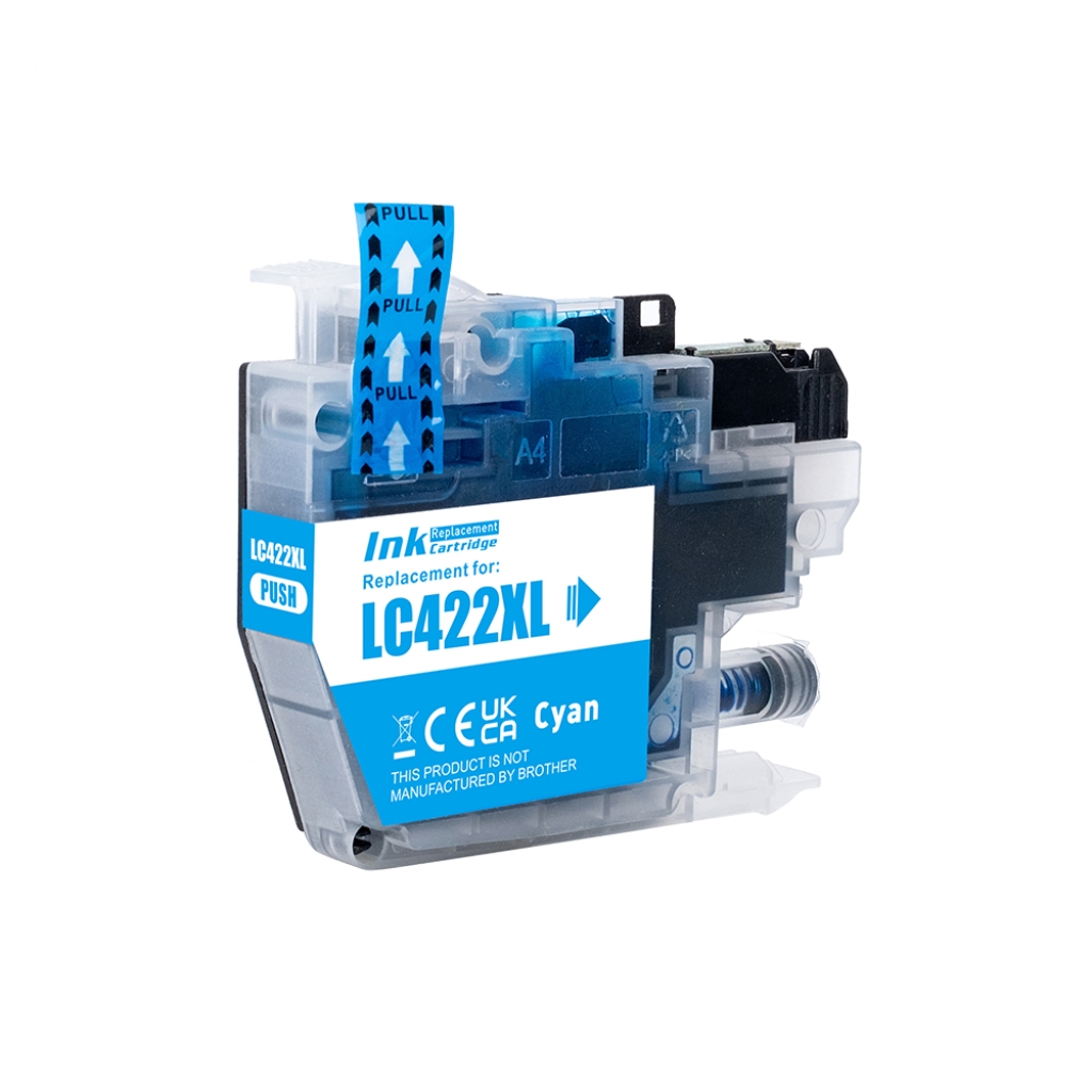 Compatible with Brother LC-422XL / 19ml Ink Cyan (Ink cartridges - Pigment)