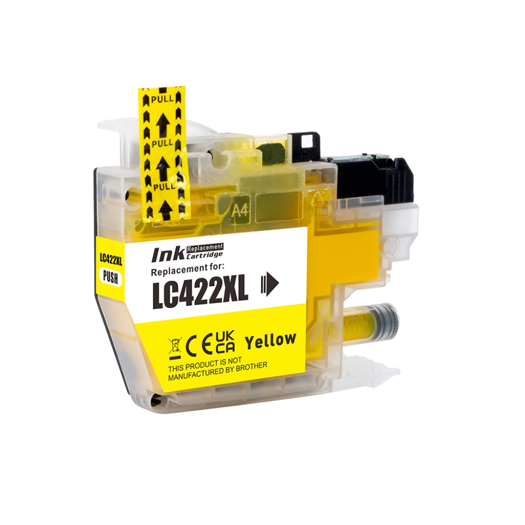 Compatible with Brother LC-422XL / 19ml Ink Yellow (Ink cartridges - Dye)