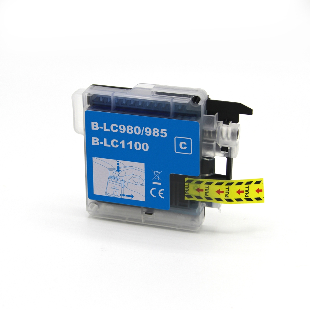 Compatible with Brother LC-1100XL / 19ml Ink Cyan (Ink cartridges - Dye)