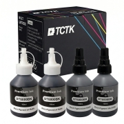 TCTK Druckerpatronen 100mlBT6000BK BT6000BK 4er Set 2x Schwarz 2x Cyan kompatibel mit Brother DCP-T300 DCP-T500W DCP-T700W MFC-T800W