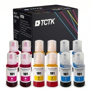 TCTK Druckerpatronen E-101C E-101M E-101Y 6er Set CMY (je 2x) kompatibel mit Epson EcoTank L14150 L4150 L4160 L4260 L4266 L6160 L6170 L6176 L6190 L6260 L6270 L6276 L6290