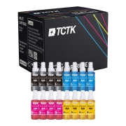 TCTK Druckerpatronen T6641 T6642 T6643 T6644 16er Set CMYK (je 4x) kompatibel mit Epson EcoTank ET-14000 ET-16500 ET-2500 ET-2550 ET-2600 ET-2650 ET-3600 ET-4500 ET-4550, ersetzt C13T66414A C13T664140