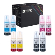 TCTK Druckerpatronen 70ml E-101BK E-101C E-101M E-101Y 8er Set CMYK (je 2x) kompatibel mit Epson EcoTank L14150 L4150 L4160 L4260 L4266 L6160 L6170 L6176 L6190 L6260 L6270 L6276 L6290