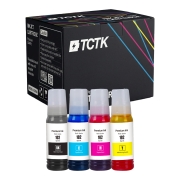 TCTK Druckerpatronen 102 102 102 102 4er Set CMYK kompatibel mit Epson EcoTank ET-15000 ET-2400 ET-2700 ET-2750 ET-2751 ET-2756 ET-2800 ET-2850 ET-2851 ET-2856 ET-2950 ET-2951, ersetzt C13T03R140