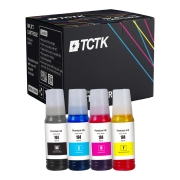 TCTK Druckerpatronen 104 104 104 104 4er Set CMYK kompatibel mit Epson EcoTank ET-14100 ET-1810 ET-2400 ET-2700 ET-2710 ET-2711 ET-2712 ET-2714 ET-2715 ET-2720 ET-2721 ET-2726, ersetzt C13T00P140
