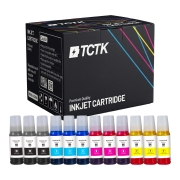 TCTK Druckerpatronen 104 104 104 104 12er Set CMYK (je 3x) kompatibel mit Epson EcoTank ET-14100 ET-1810 ET-2400 ET-2700 ET-2710 ET-2711 ET-2712 ET-2714 ET-2715 ET-2720 ET-2721, ersetzt C13T00P140