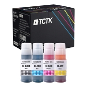 TCTK Druckerpatronen T6641 T6642 T6643 T6644 4er Set CMYK kompatibel mit Epson EcoTank ET-14000 ET-16500 ET-2500 ET-2550 ET-2600 ET-2650 ET-3600 ET-4500 ET-4550, ersetzt C13T66414A C13T664140