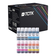 TCTK Druckerpatronen T6641 T6642 T6643 T6644 12er Set CMYK (je 3x) kompatibel mit Epson EcoTank ET-14000 ET-16500 ET-2500 ET-2550 ET-2600 ET-2650 ET-3600 ET-4500 ET-4550, ersetzt C13T66414A C13T664140