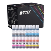 TCTK Druckerpatronen T6641 T6642 T6643 T6644 16er Set CMYK (je 4x) kompatibel mit Epson EcoTank ET-14000 ET-16500 ET-2500 ET-2550 ET-2600 ET-2650 ET-3600 ET-4500 ET-4550, ersetzt C13T66414A C13T664140